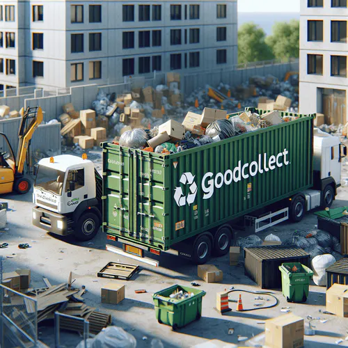 GoodCollect Container mieten auf Baustelle – Abfallcontainer für Bauschutt und Recycling entsorgen