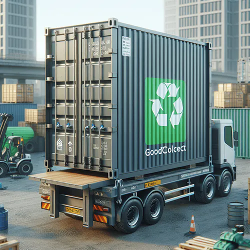GoodCollect Umzugscontainer auf LKW – Container mieten für Möbeltransport und Umzugsgut