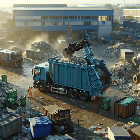 Grafik zur Kreislaufwirtschaft in der Abfallwirtschaft: Abfallvermeidung, Wiederverwendung, Recycling und Rückführung von Sekundärrohstoffen