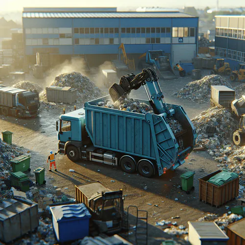 Grafik zur Kreislaufwirtschaft in der Abfallwirtschaft: Abfallvermeidung, Wiederverwendung, Recycling und Rückführung von Sekundärrohstoffen