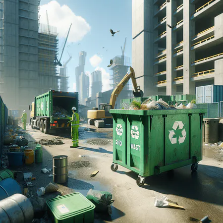 Biotonne für Bioabfälle mit Küchenabfällen und organischen Resten