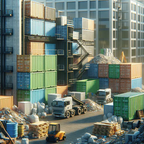 Unterschiedliche Containergrößen und Maße für Baustellen zur Auswahl nach Abfallart und Volumen