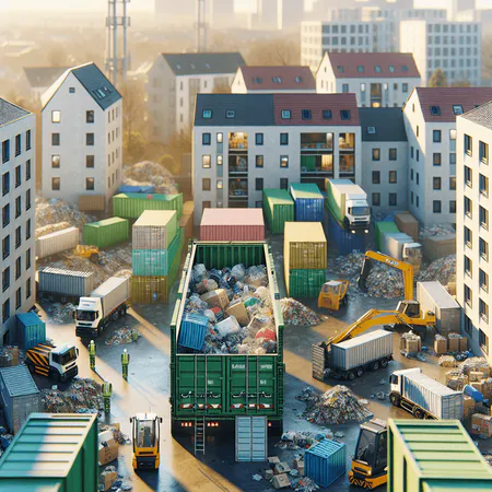 Preisvergleich zwischen Containerdienst und anderen Entsorgungsdiensten in Deutschland mit Übersicht der Kosten pro Kubikmeter.